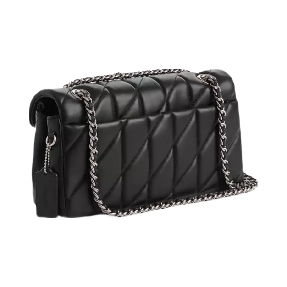 Coach Tabby Shoulder Bag 26 With Pillow Quilting in Silver Black