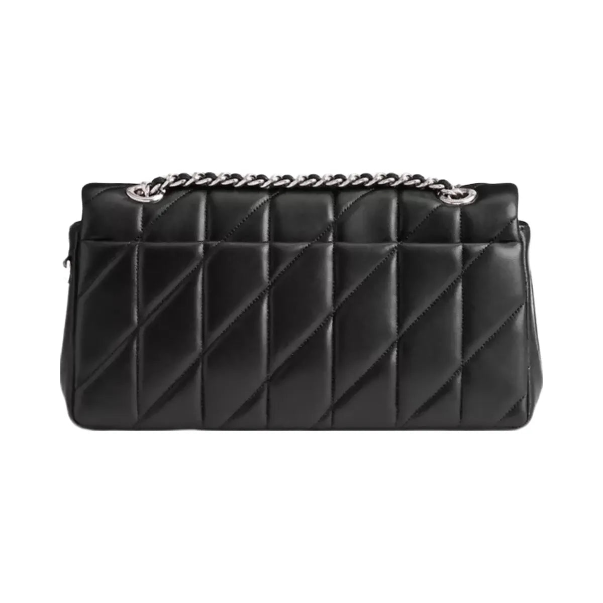 Coach Tabby Shoulder Bag 26 With Pillow Quilting in Silver Black