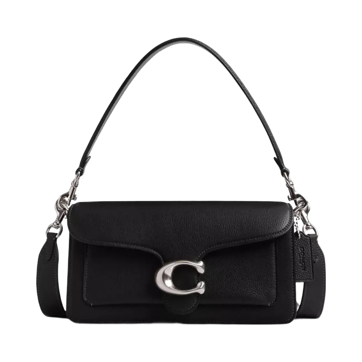 Coach Tabby Shoulder Bag 26 in Silver Black