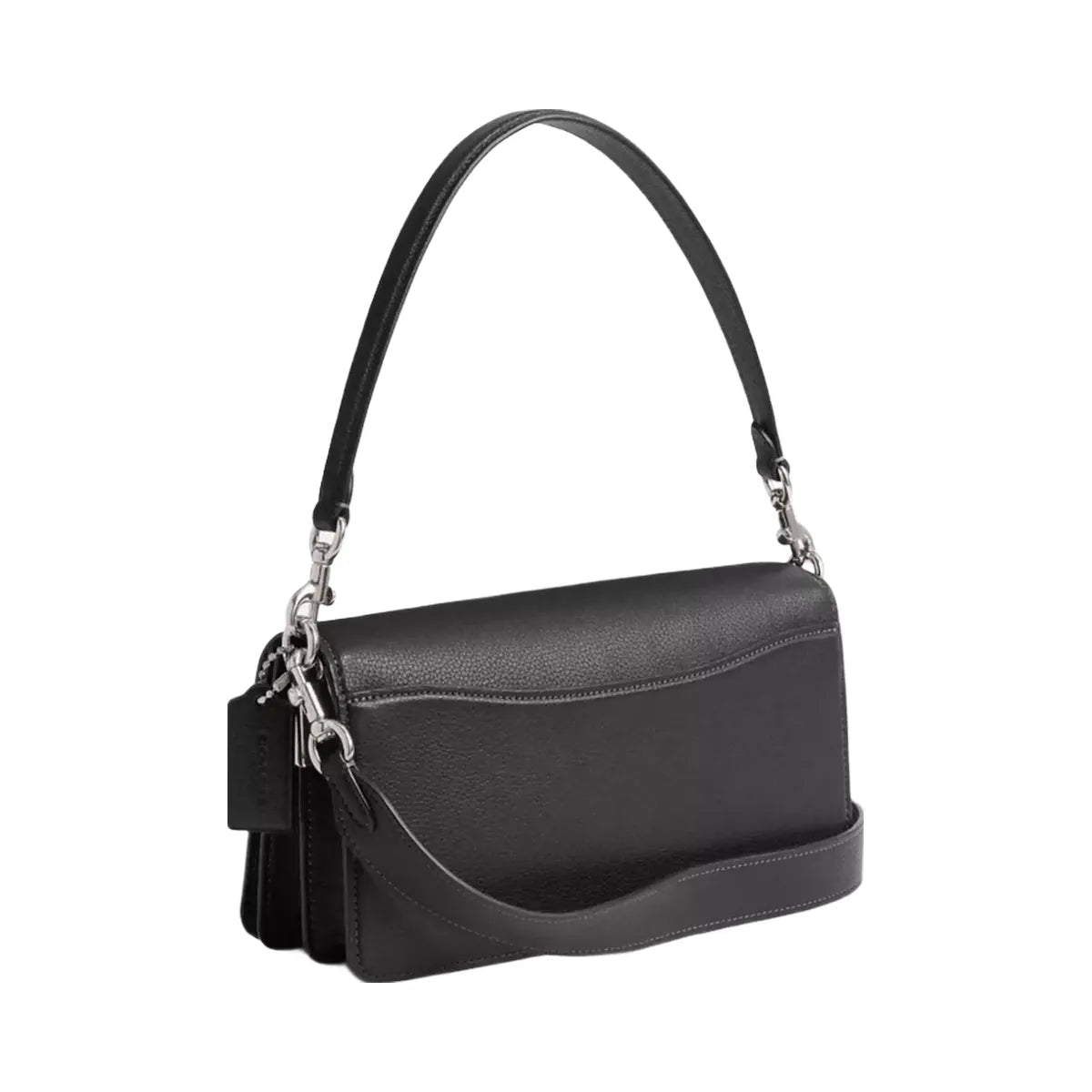 Coach Tabby Shoulder Bag 26 in Silver Black