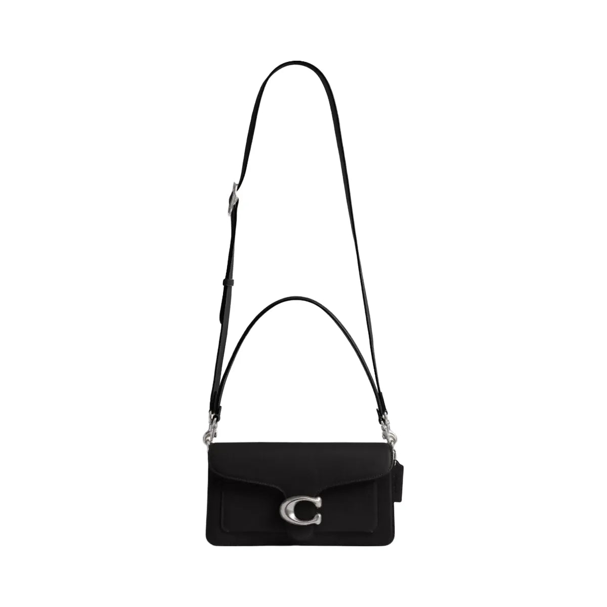 Coach Tabby Shoulder Bag 26 in Silver Black