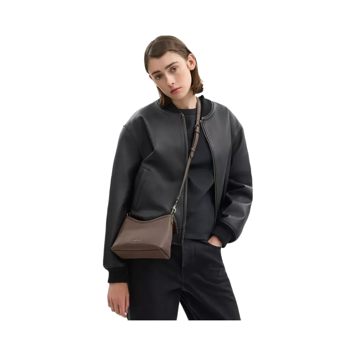 Coach Laurel Small Shoulder Bag in Gunmetal Dark Stone