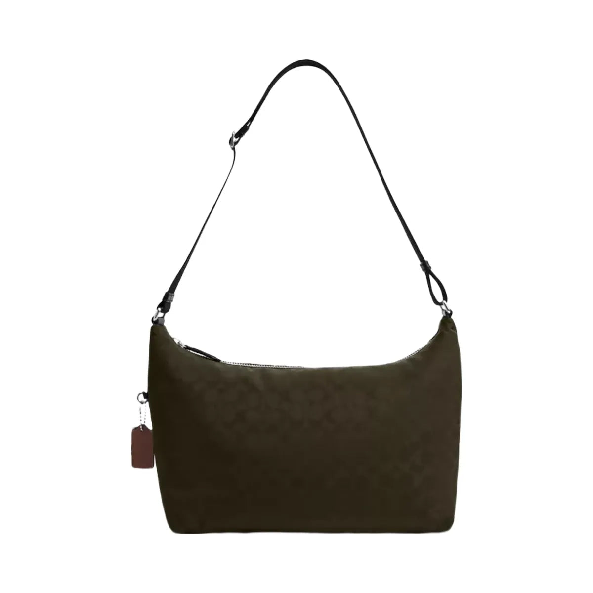 Coach Leo Crossbody In Signature Nylon in Dark Moss