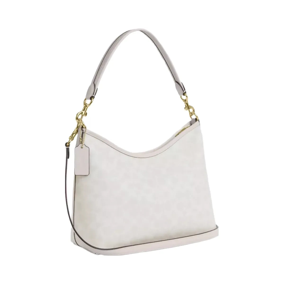 Coach Laurel Shoulder Bag In Signature Canvas in Gold White Chalk