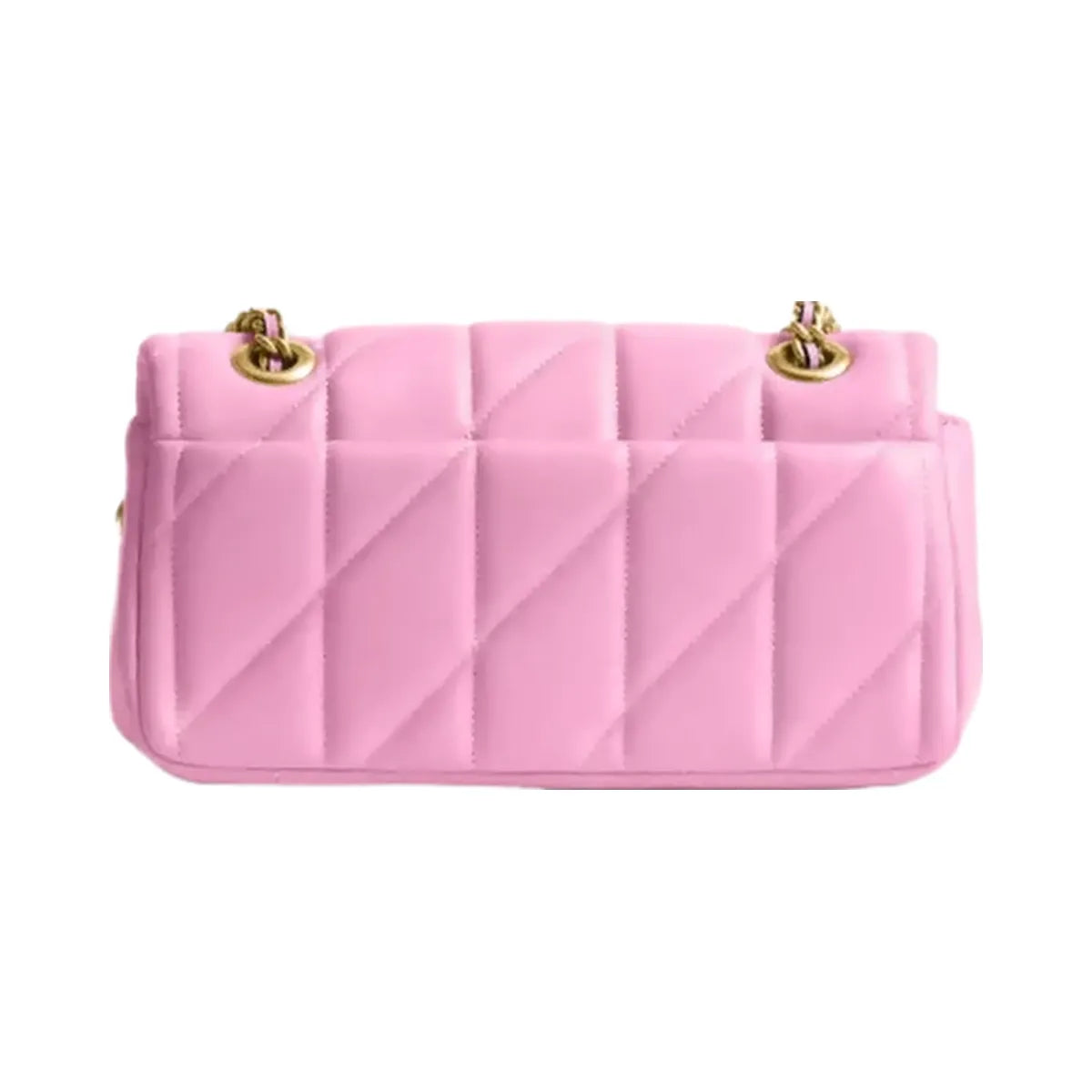 Coach Tabby Shoulder Bag 20 With Pillow Quilting in Brass Flower Pink