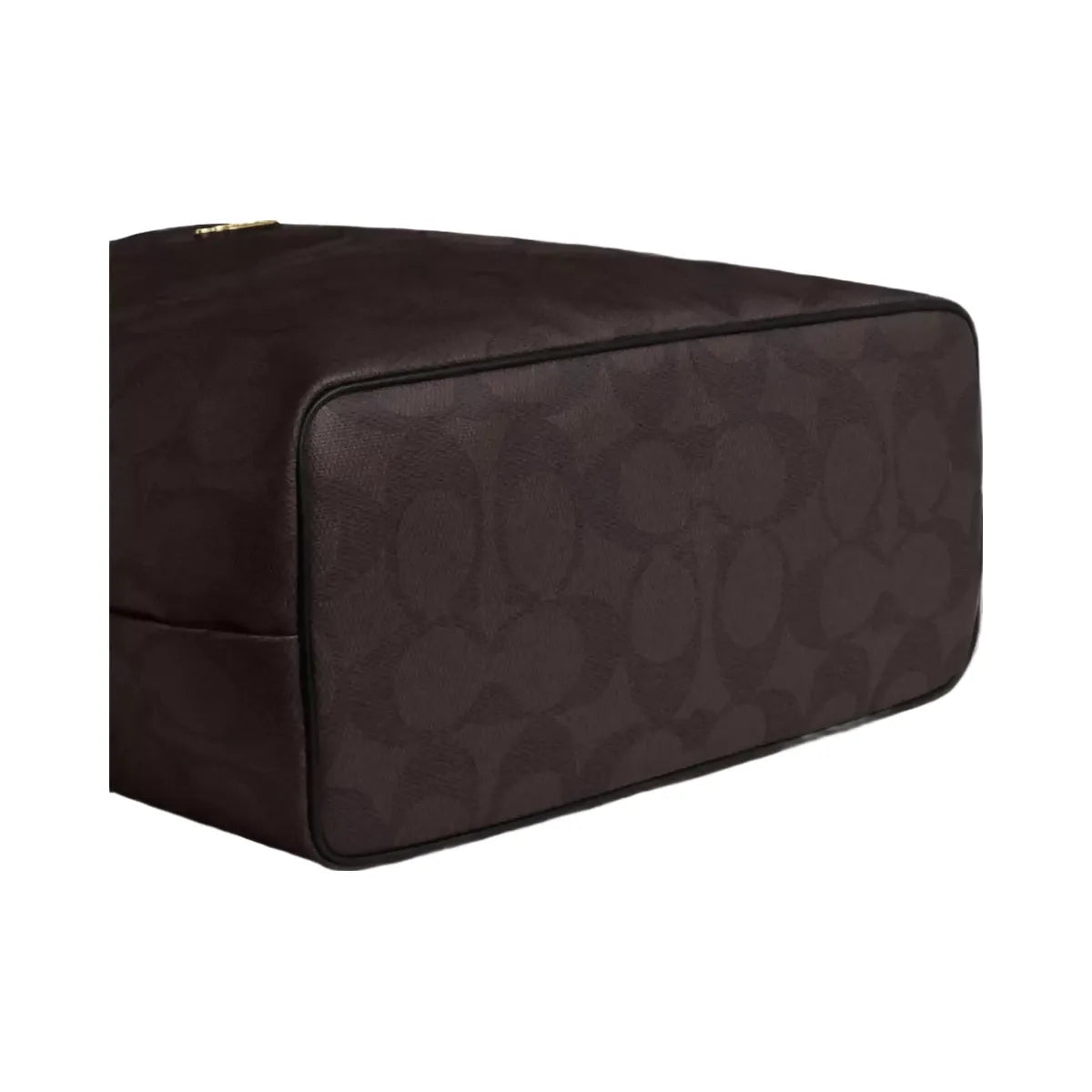 Coach Large City Tote Bag In Maxi Signature Canvas in Gold Walnut Black