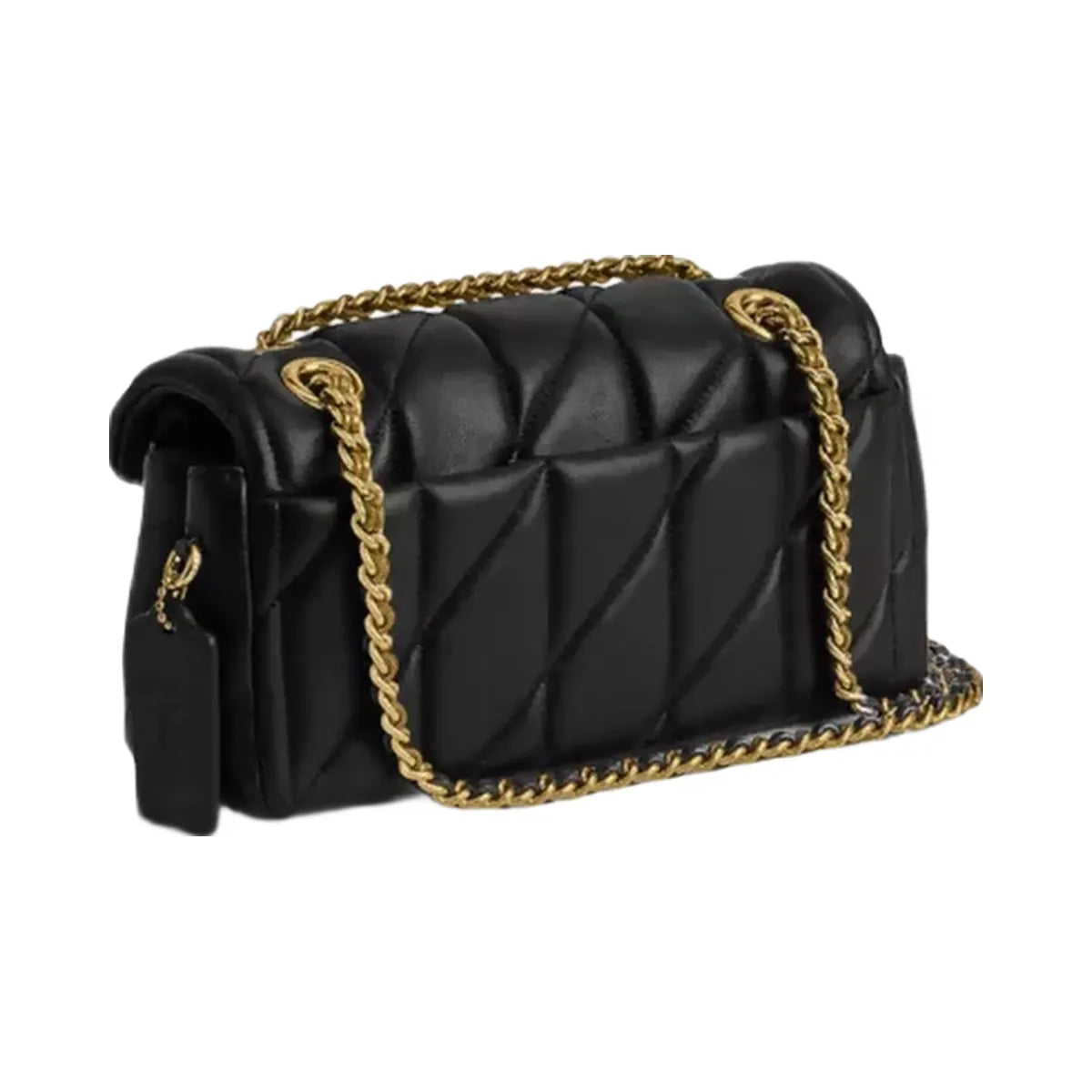 Coach Tabby Shoulder Bag 20 With Pillow Quilting in Brass Black