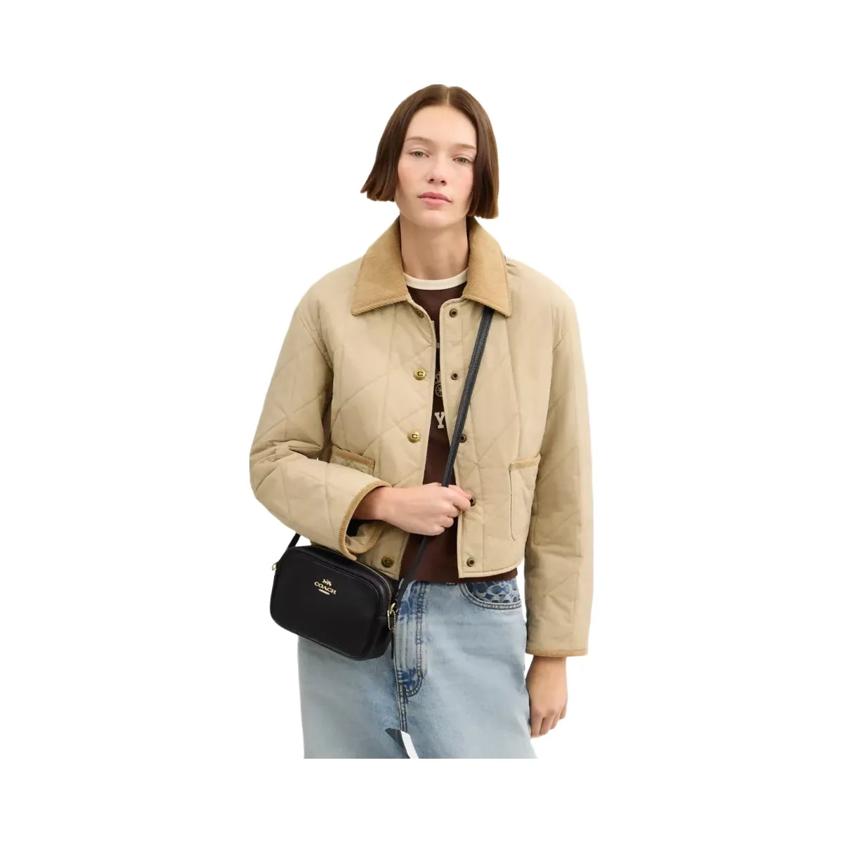 Coach Mini Jamie Camera Bag in Gold Black