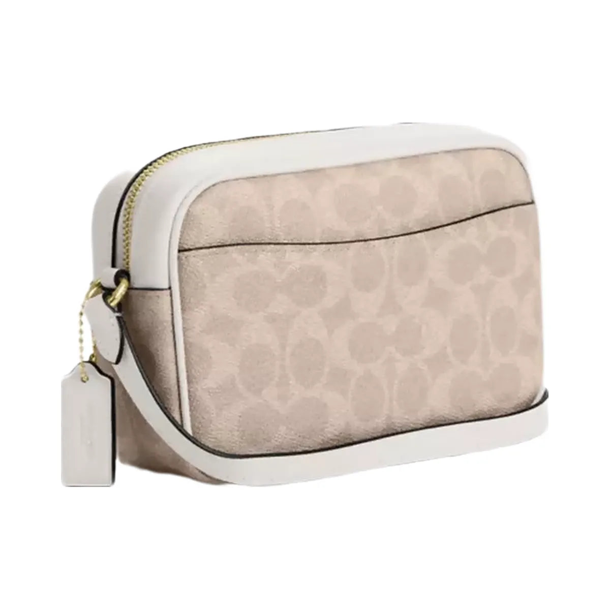 Coach Mini Jamie Camera Bag In Signature Canvas in Gold Sand Chalk