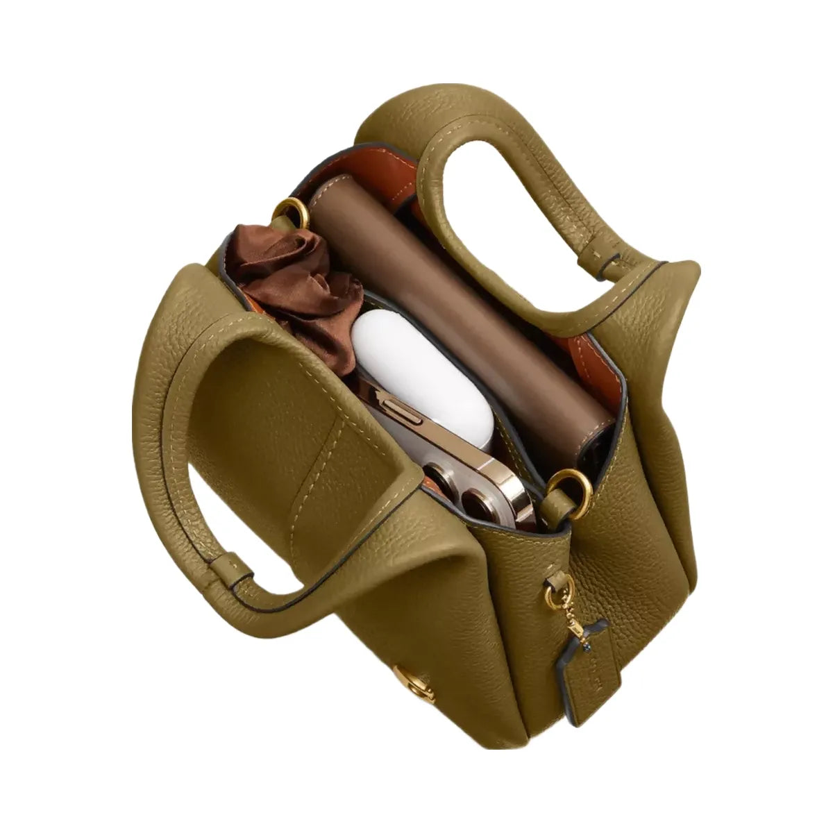 Coach Lana Shoulder Bag 19 in Brass Muted Olive