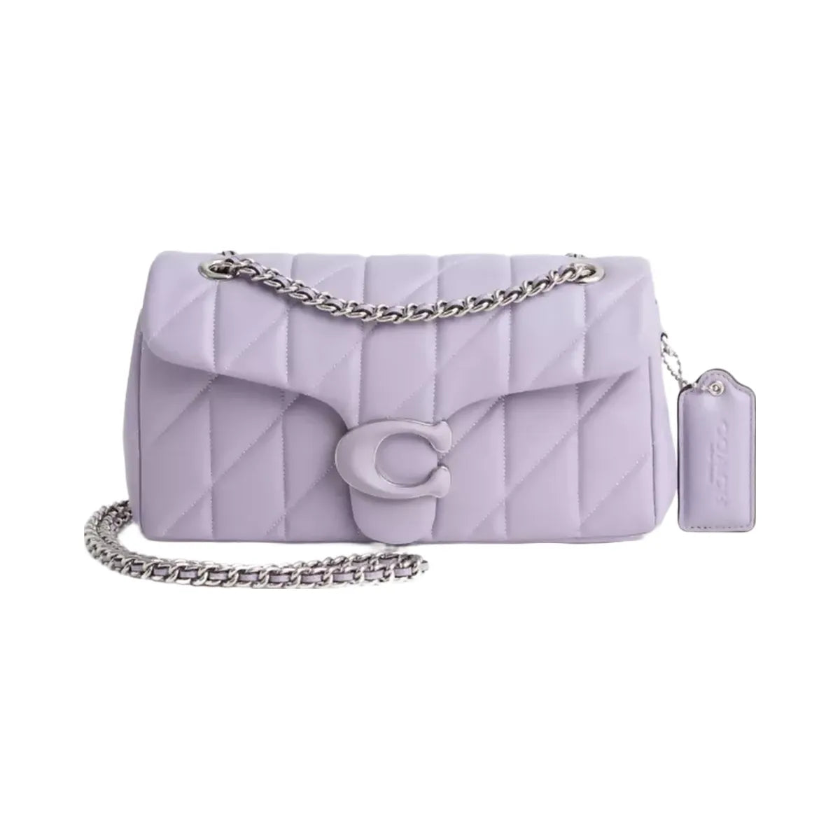 Coach Restored Tabby Shoulder Bag 26 With Quilting in Silver Soft Purple