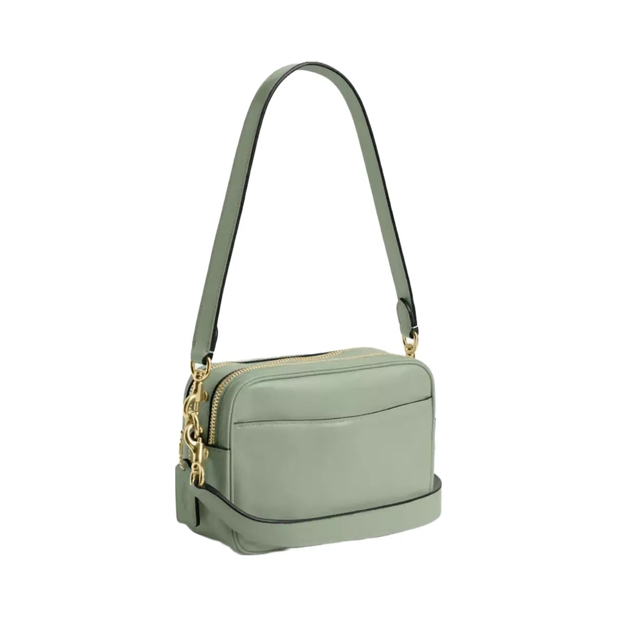 Coach Mini Carey Crossbody Bag in Gold Light Pistachio