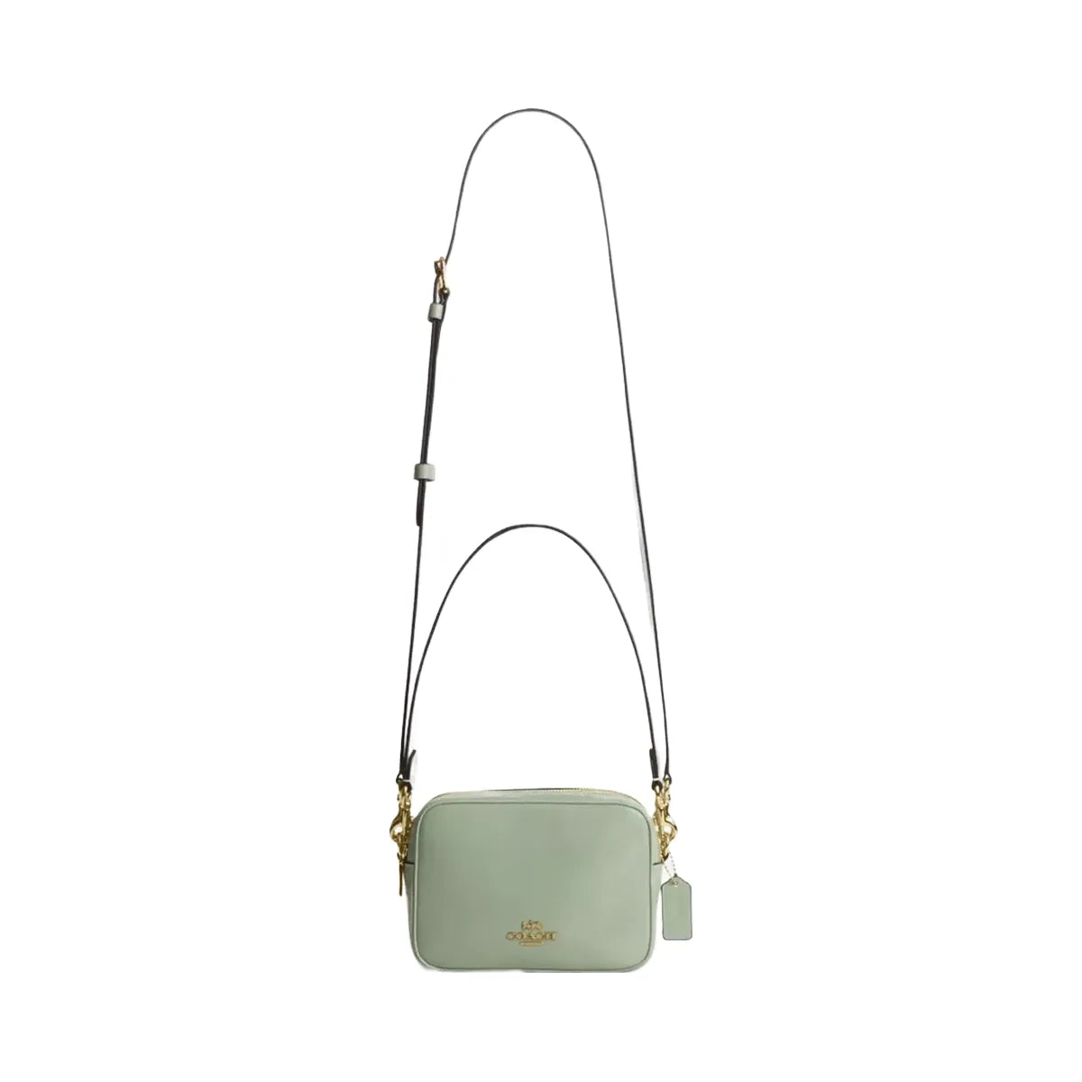 Coach Mini Carey Crossbody Bag in Gold Light Pistachio