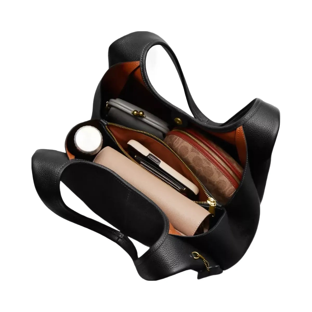Coach Lana Shoulder Bag in Brass Black