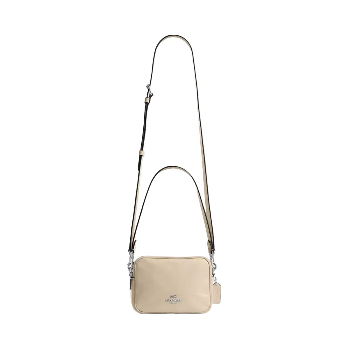 Coach Mini Carey Crossbody Bag in Silver Ivory