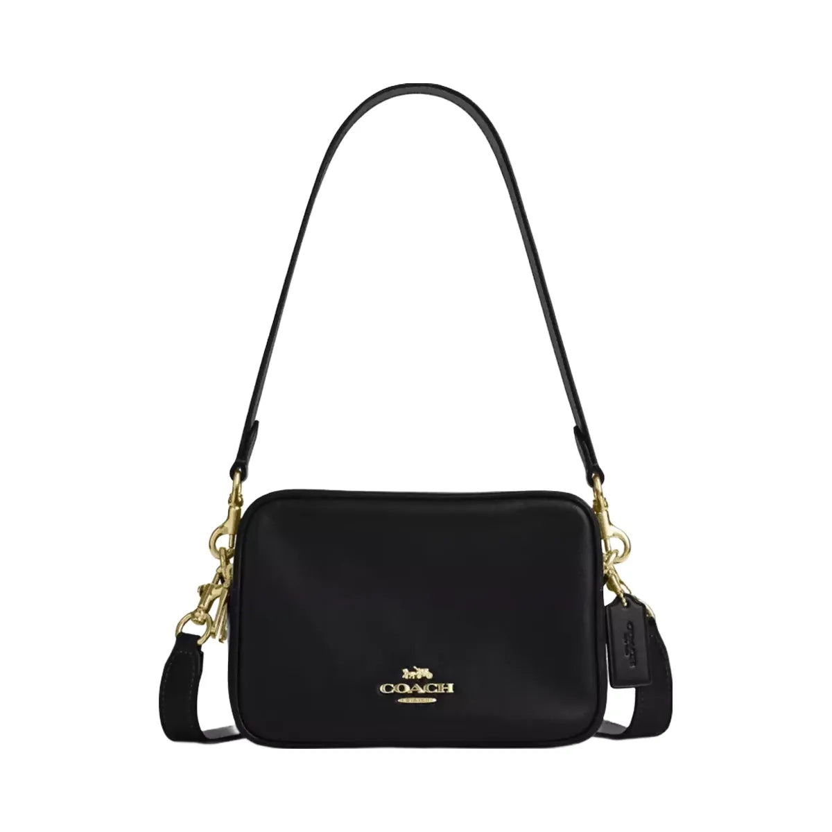 Coach Mini Carey Crossbody Bag in Gold Black