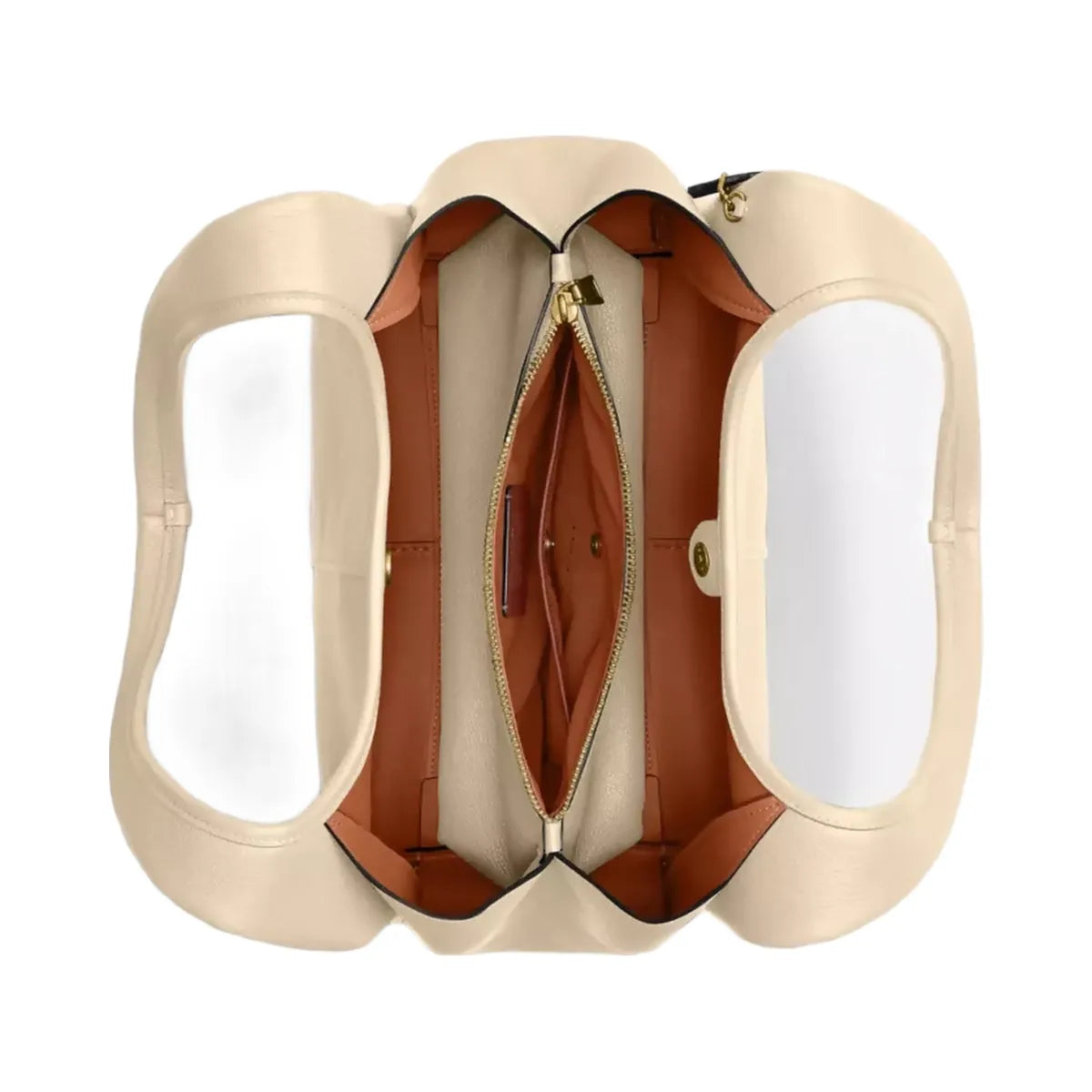 Coach Lana Shoulder Bag in Brass Ivory