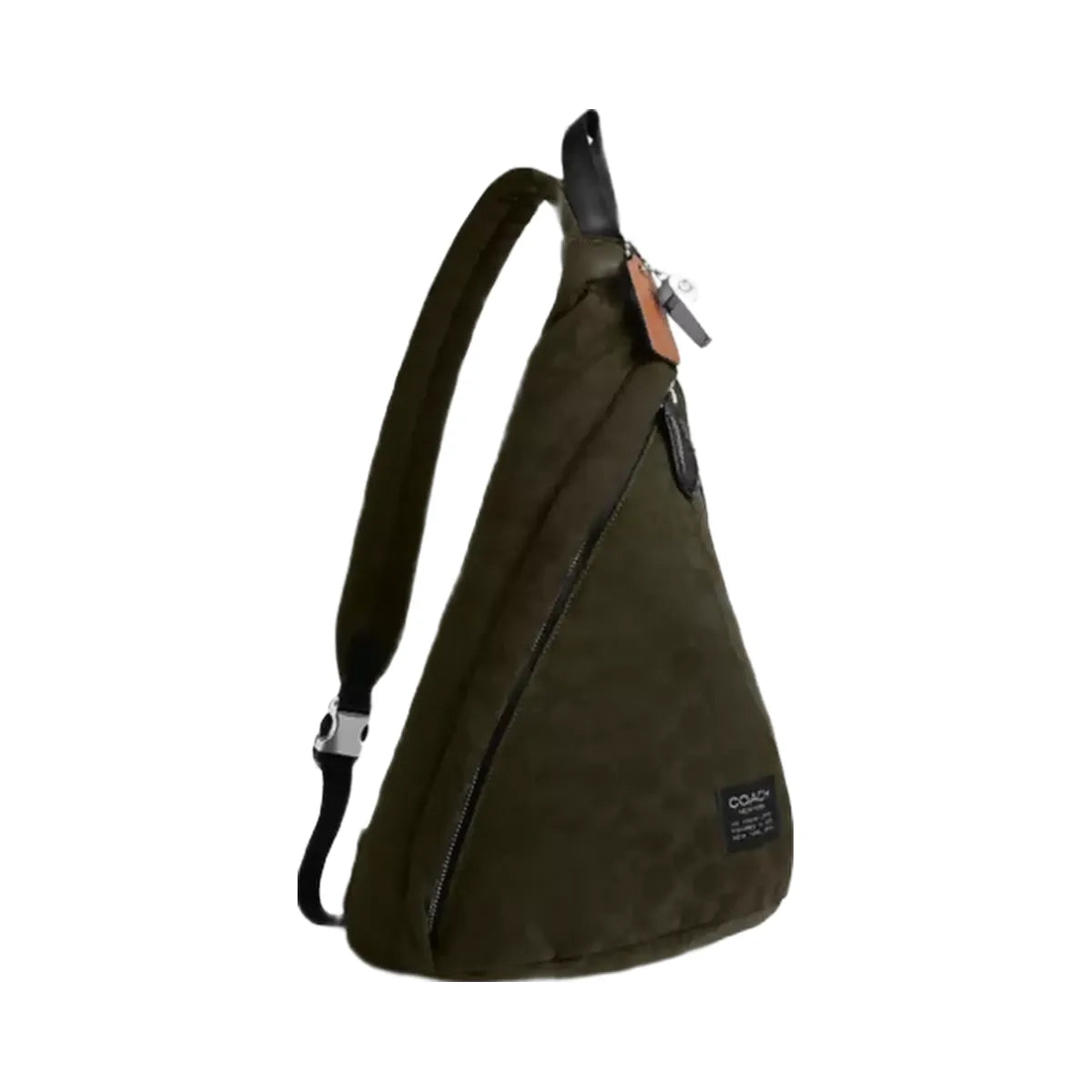Coach Lachlan Sling In Signature Nylon in Dark Moss