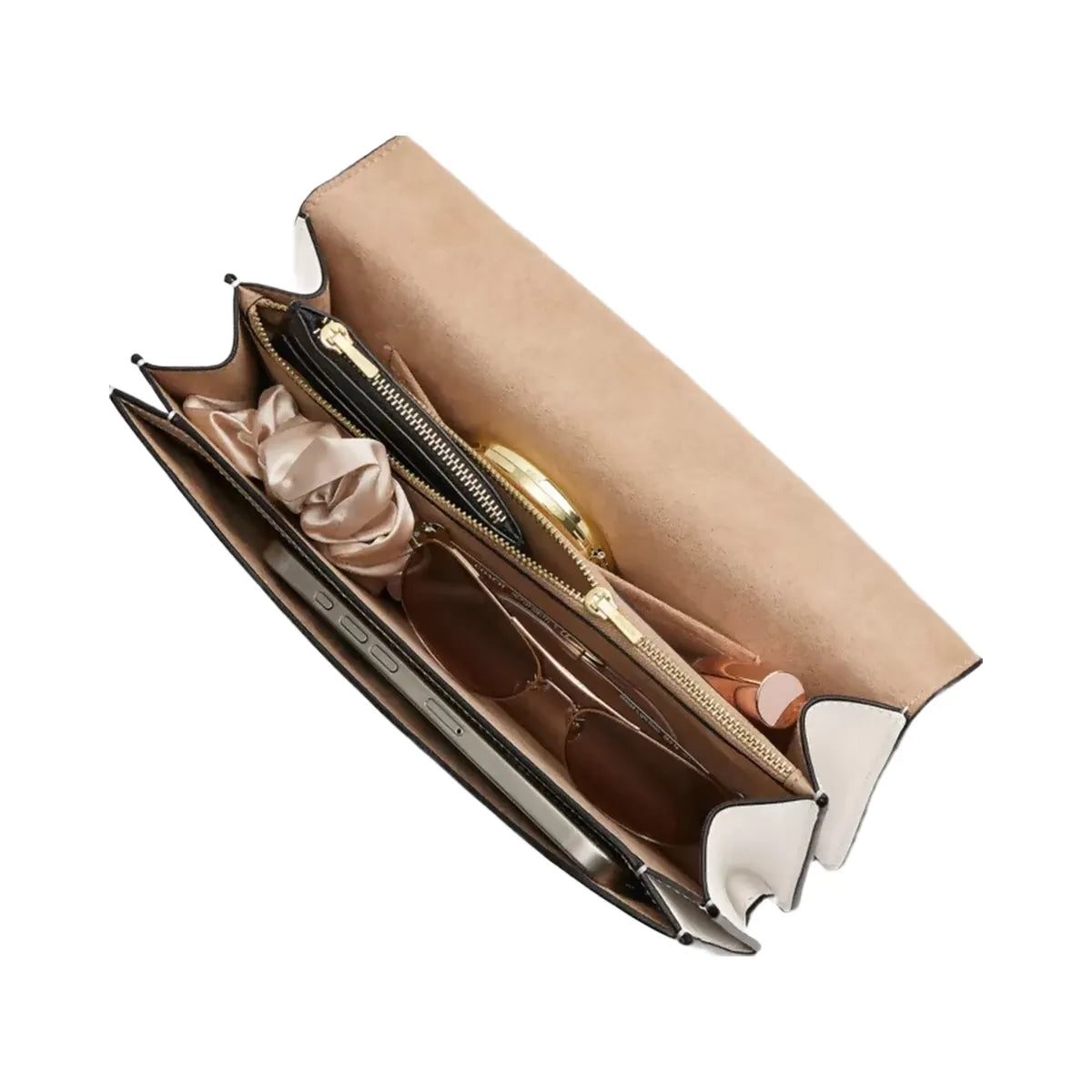Coach Klare Envelope Crossbody Bag in Gold Chalk