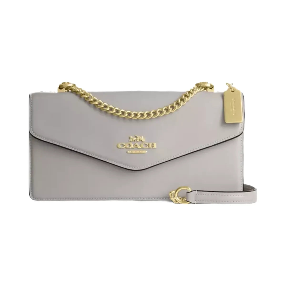 Coach Klare Envelope Crossbody Bag in Gold Dove Grey