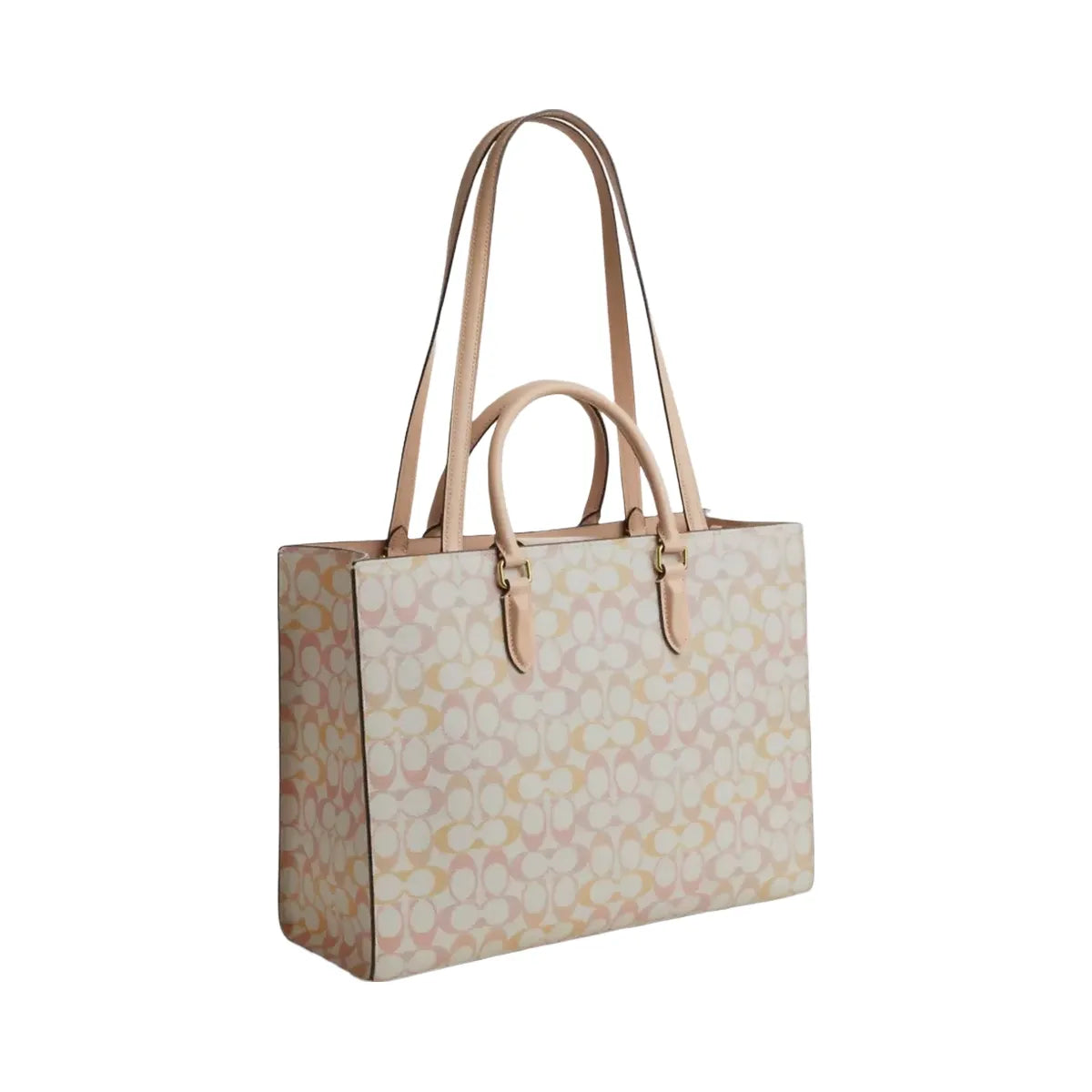 Coach Maggie Tote Bag In Signature Canvas in Im Chalk Pink