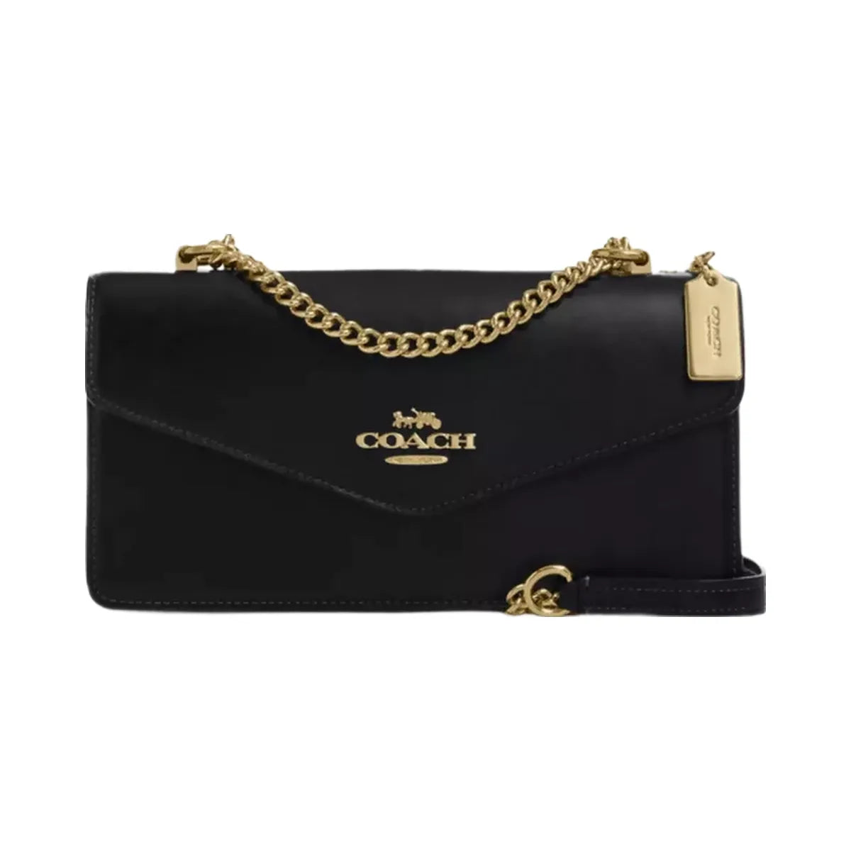 Coach Klare Envelope Crossbody Bag in Gold Black
