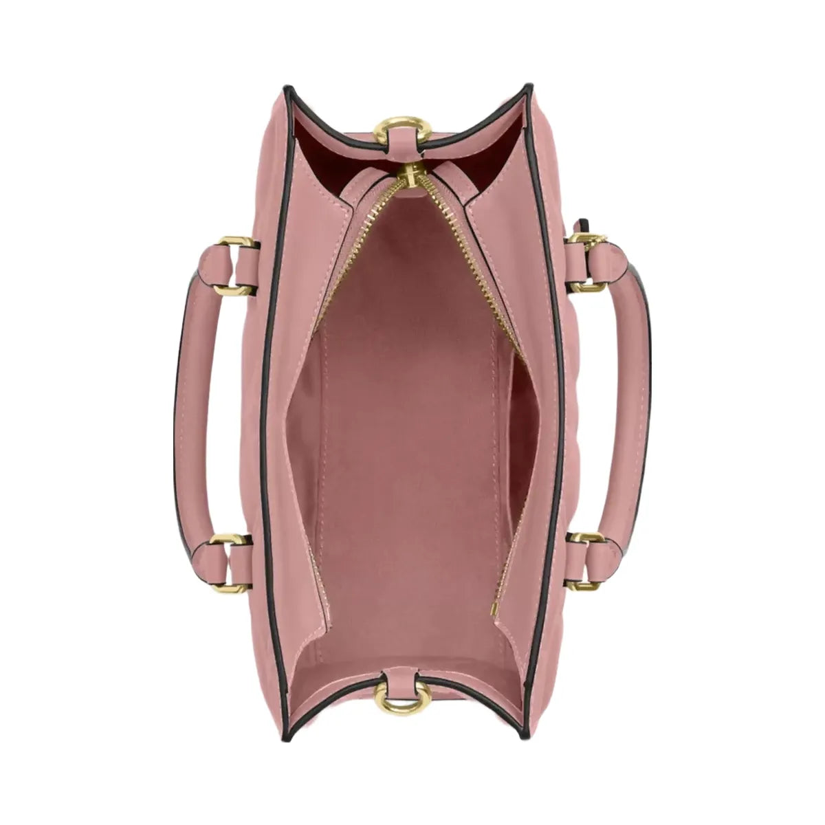 Coach Maggie Small Tote Bag In Signature Leather in Gold Pink Petal