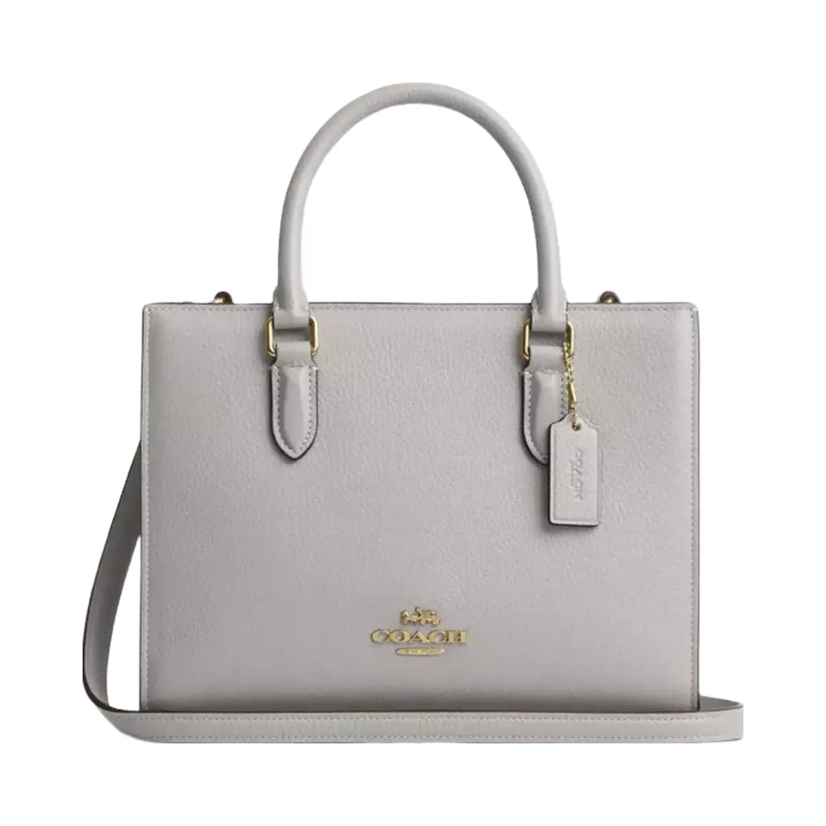 Coach Maggie Small Tote Bag in Gold Dove Grey