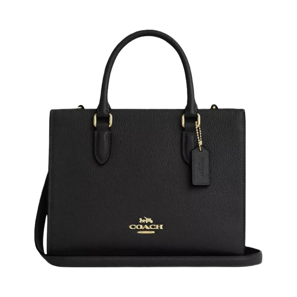 Coach Maggie Small Tote Bag in Gold Black