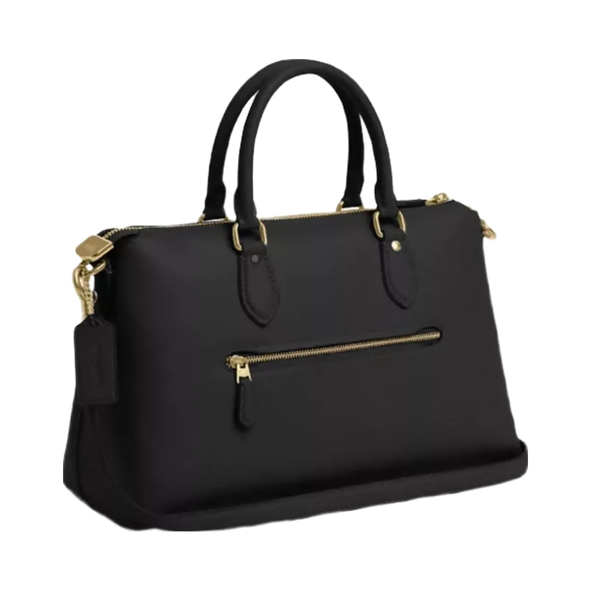 Coach Georgia Satchel Bag in Gold Black