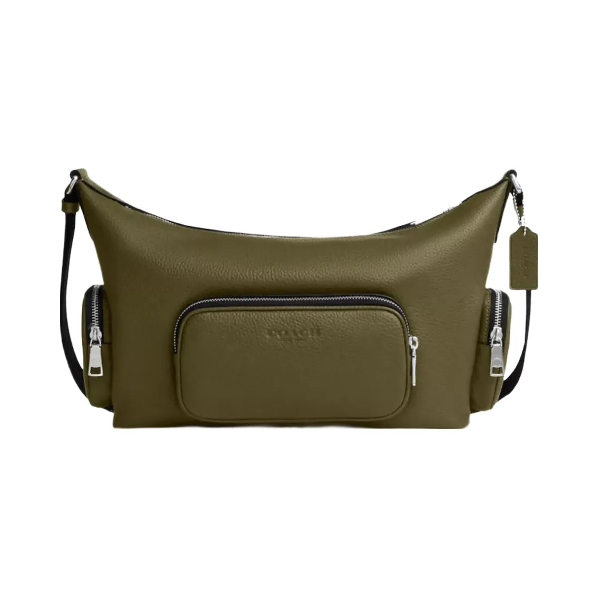 Coach Finn Crossbody Bag With Pockets in Silver Olive