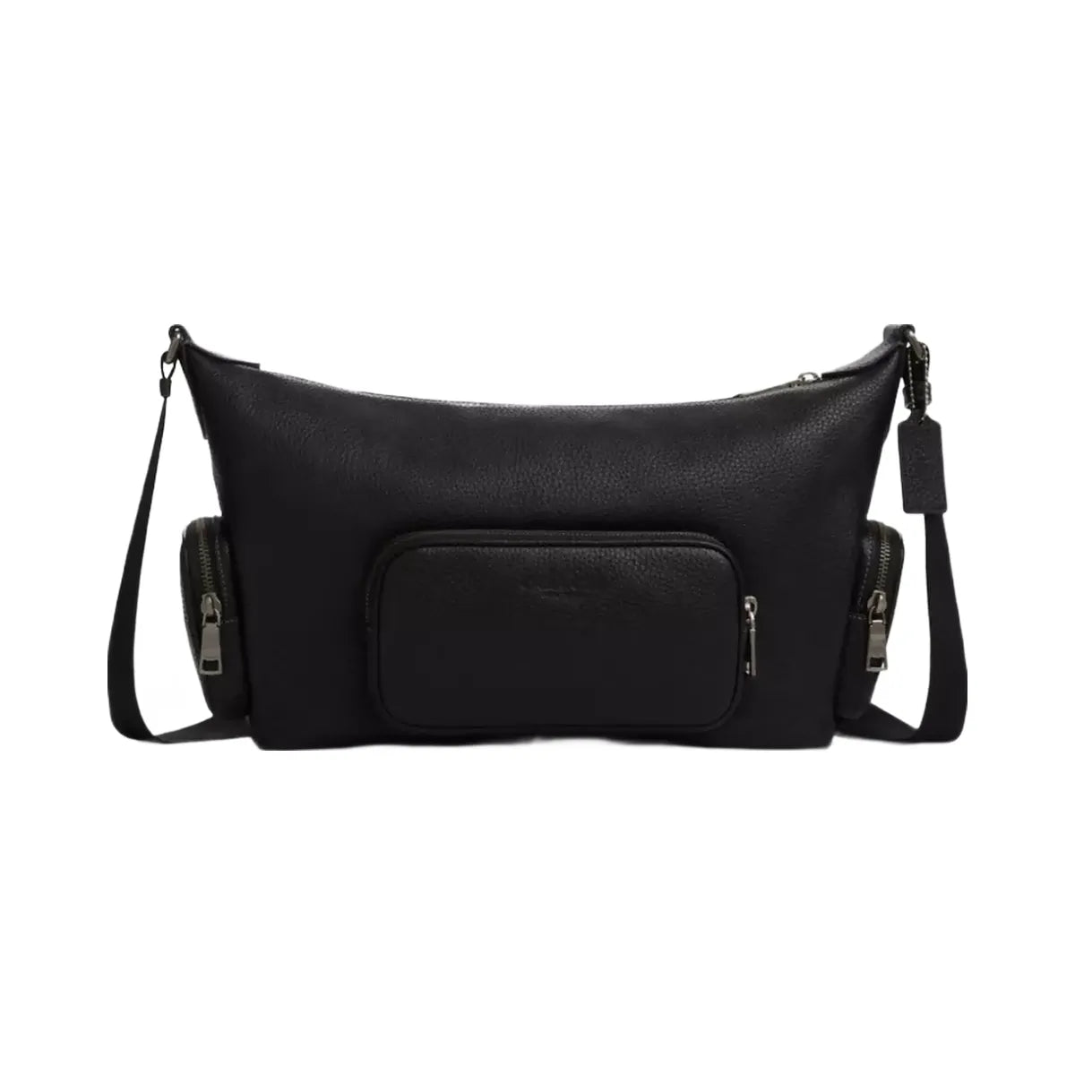 Coach Finn Crossbody Bag With Pockets in Gunmetal Black