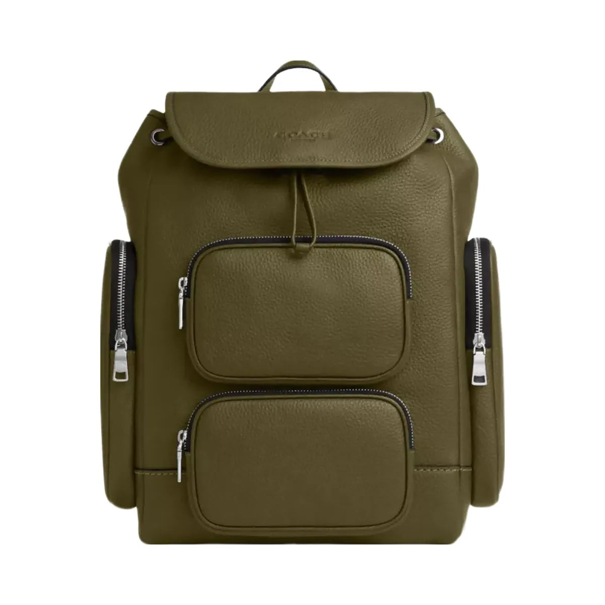 Coach Finn Backpack in Silver Olive