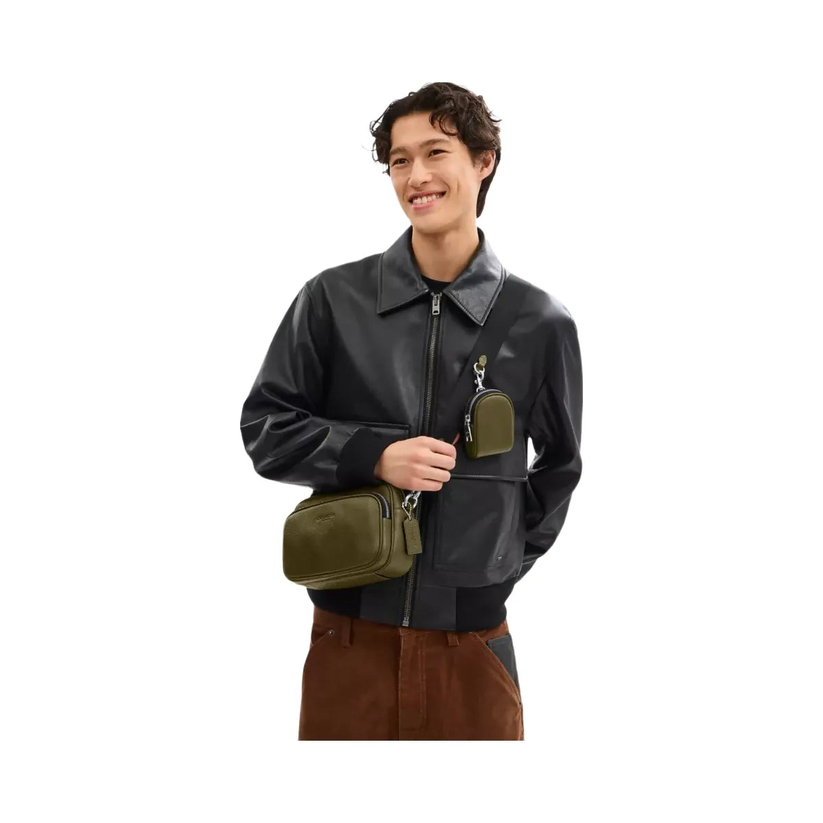 Coach Finlay Crossbody Bag in Silver Olive