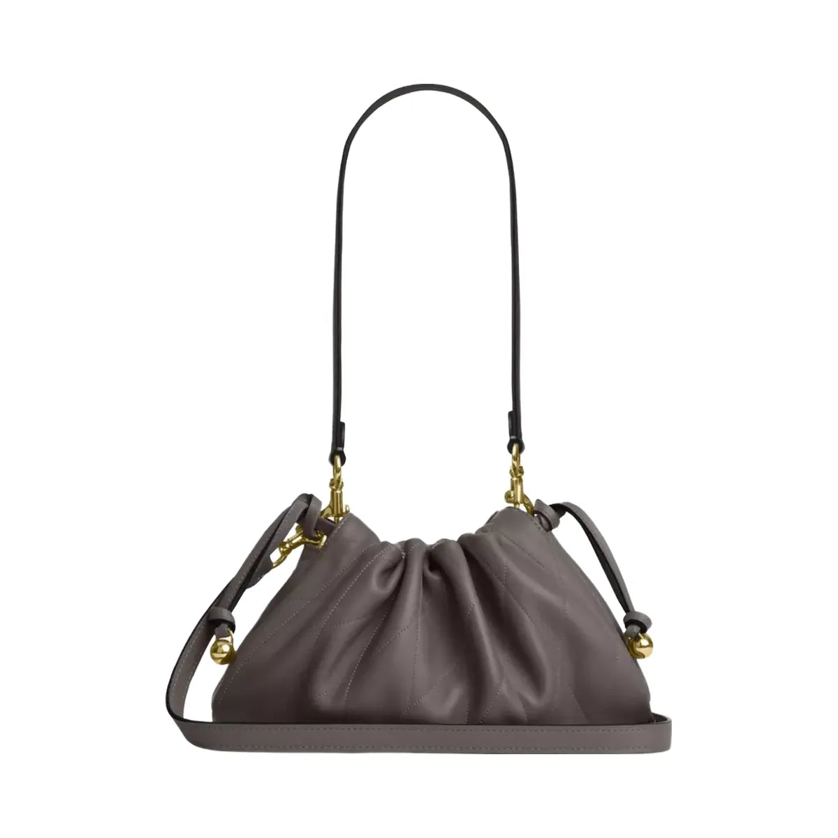 Coach Faye Shoulder Bag With Quilting in Gold Slate