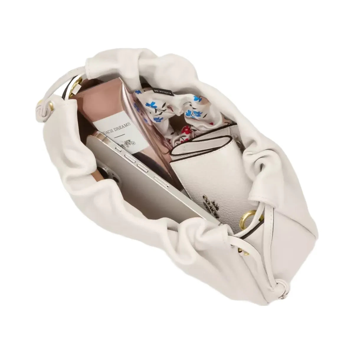 Coach Faye Shoulder Bag in Gold Chalk