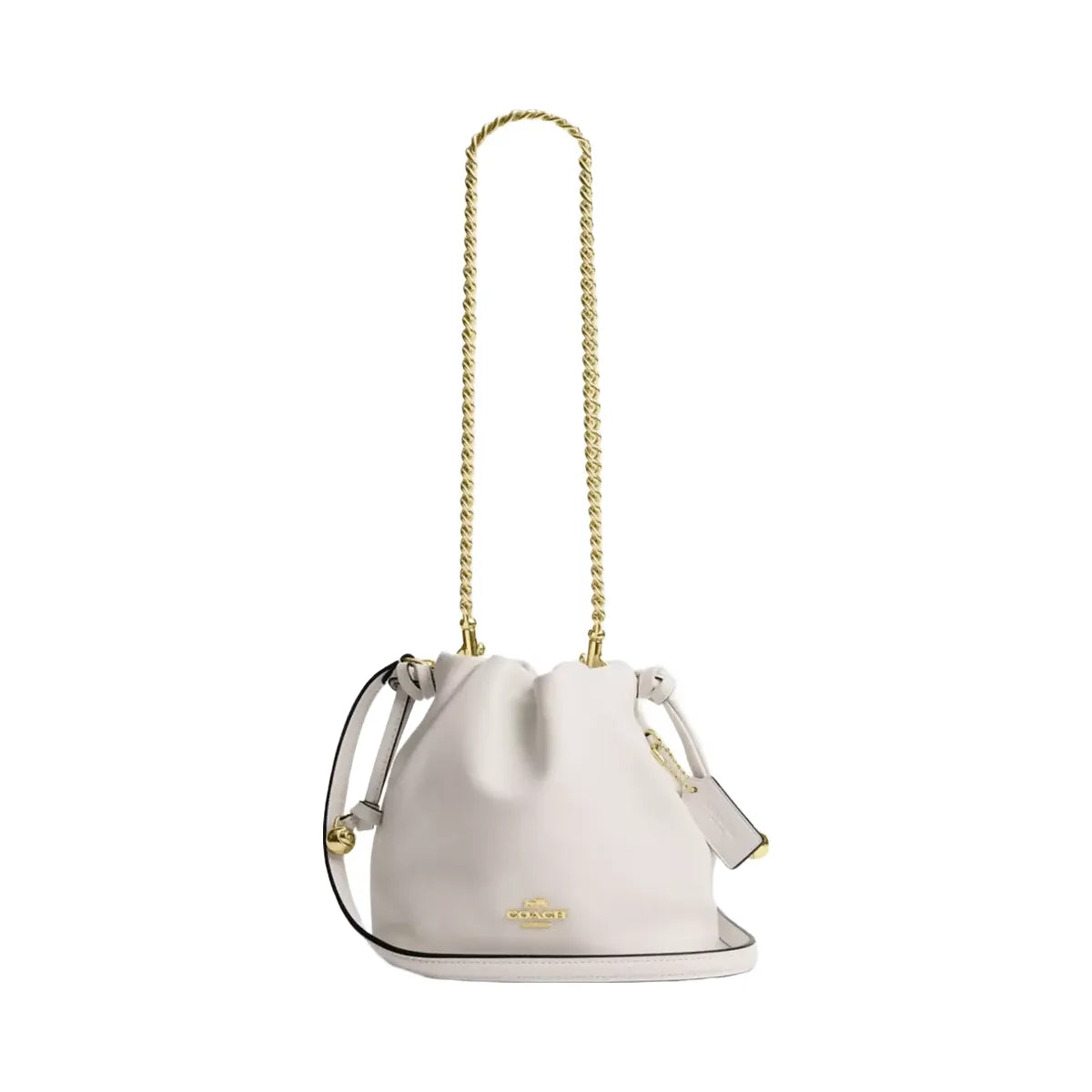 Coach Faye Mini Drawstring Bag in Gold Chalk