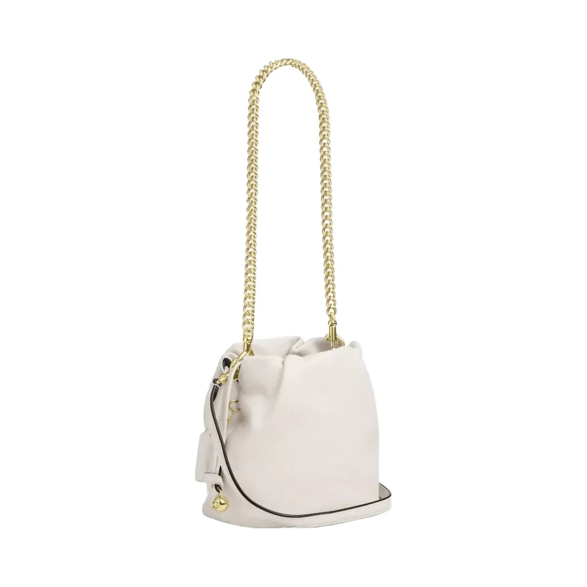 Coach Faye Mini Drawstring Bag in Gold Chalk