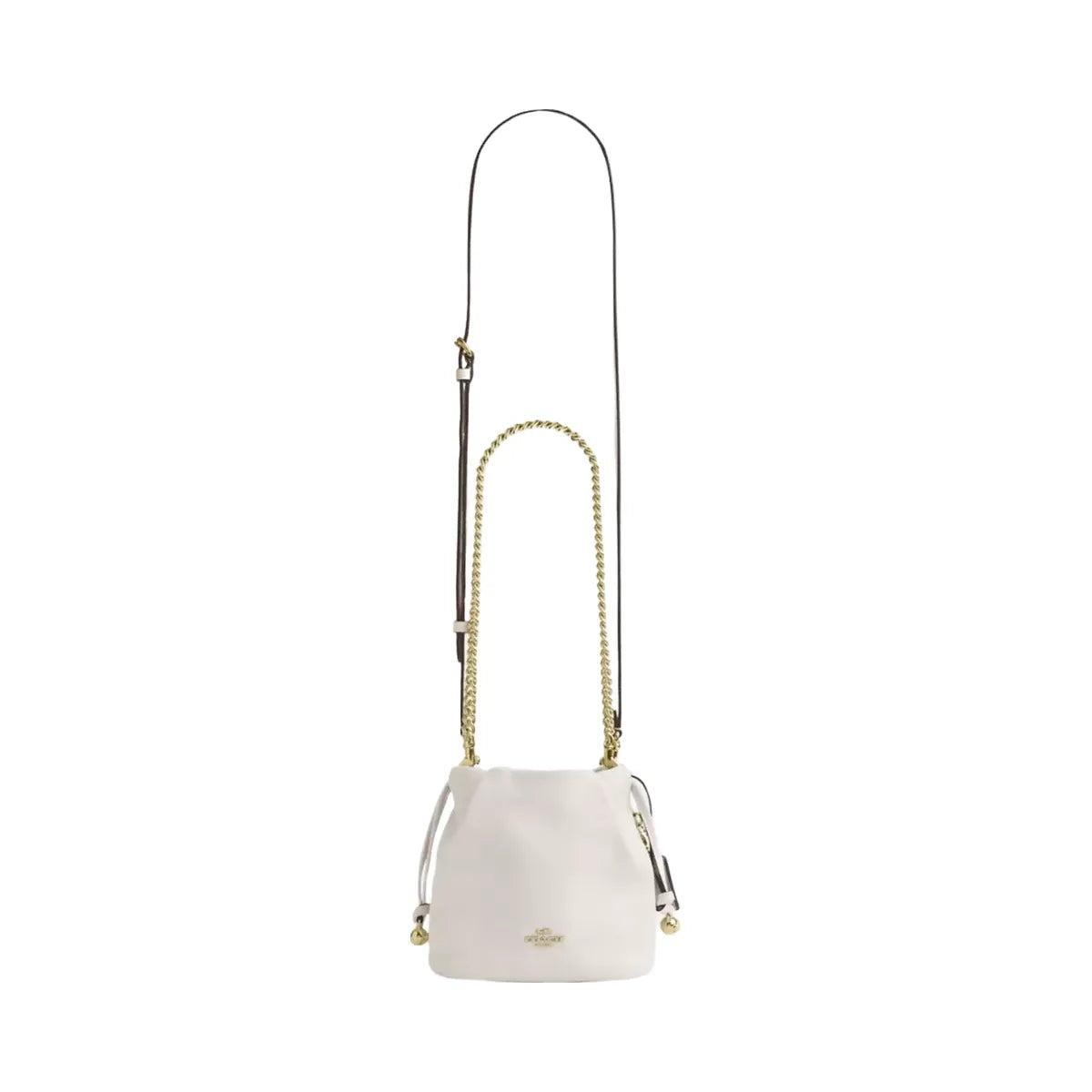 Coach Faye Mini Drawstring Bag in Gold Chalk