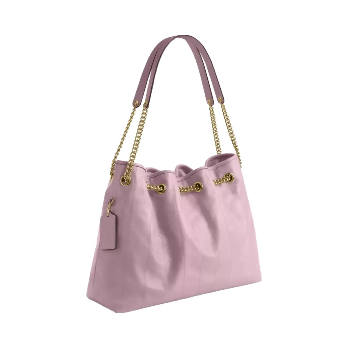 Coach Evelyn Shoulder Bag With Quilting in Gold Carnation