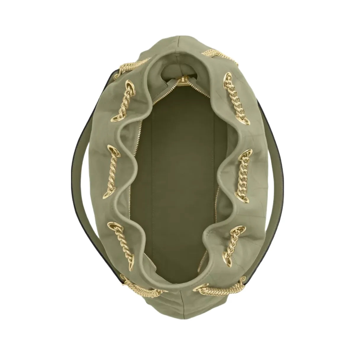Coach Evelyn Shoulder Bag With Quilting in Gold Pistachio