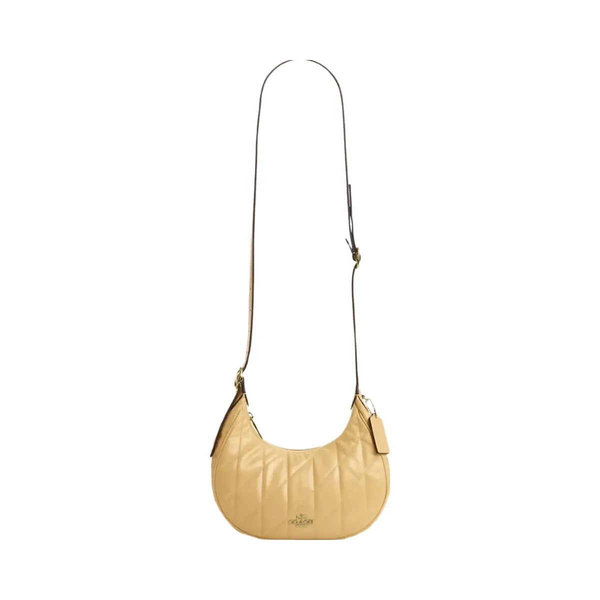 Coach Emily Shoulder Bag With Quilting in Gold Soft Yellow