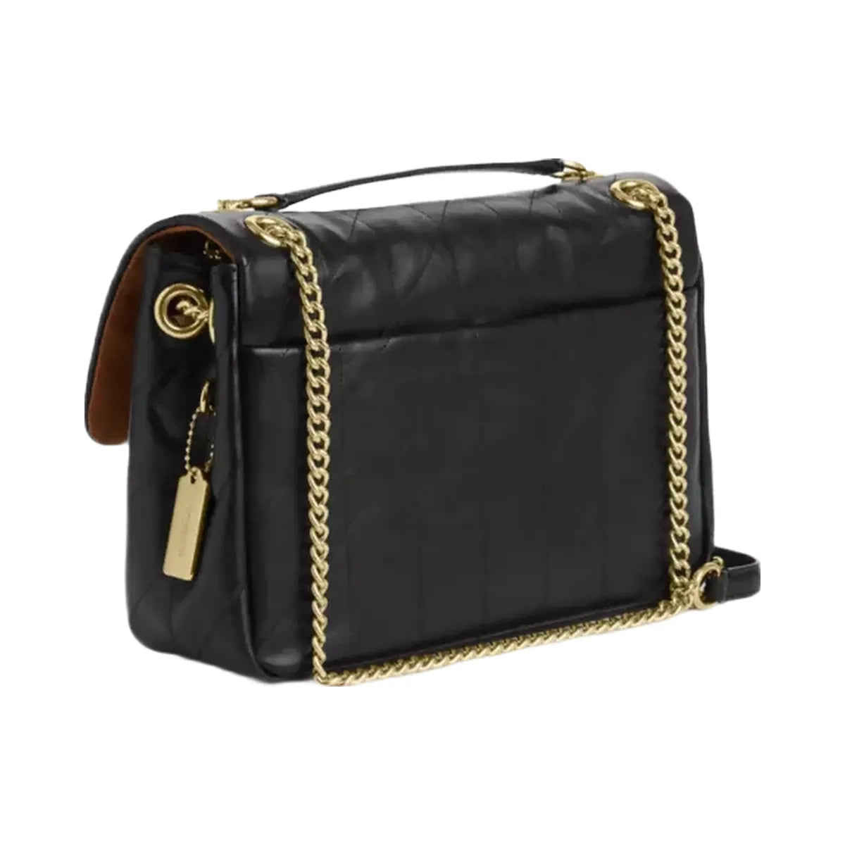 Coach Elodie Crossbody Bag With Quilting in Gold Black