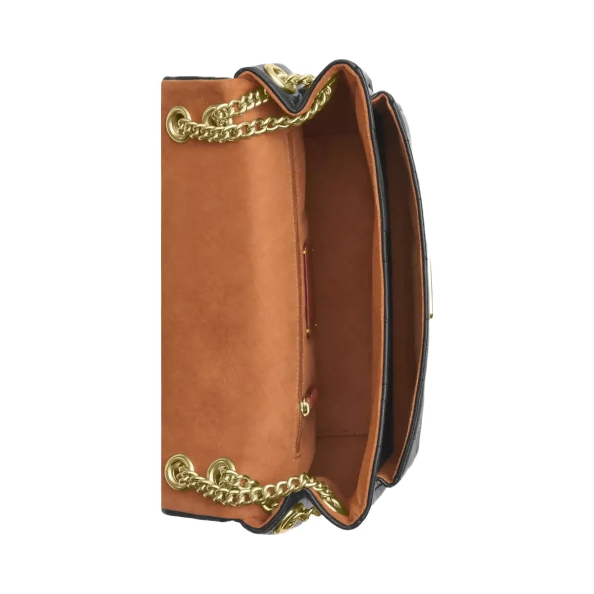 Coach Elodie Crossbody Bag With Quilting in Gold Black