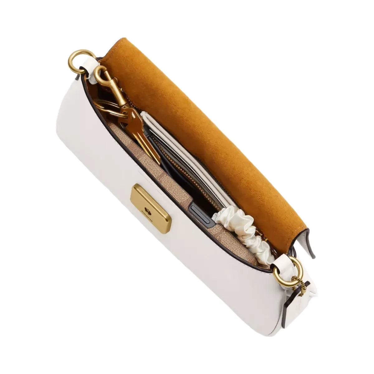 Coach Jet Shoulder Bag in Brass Chalk