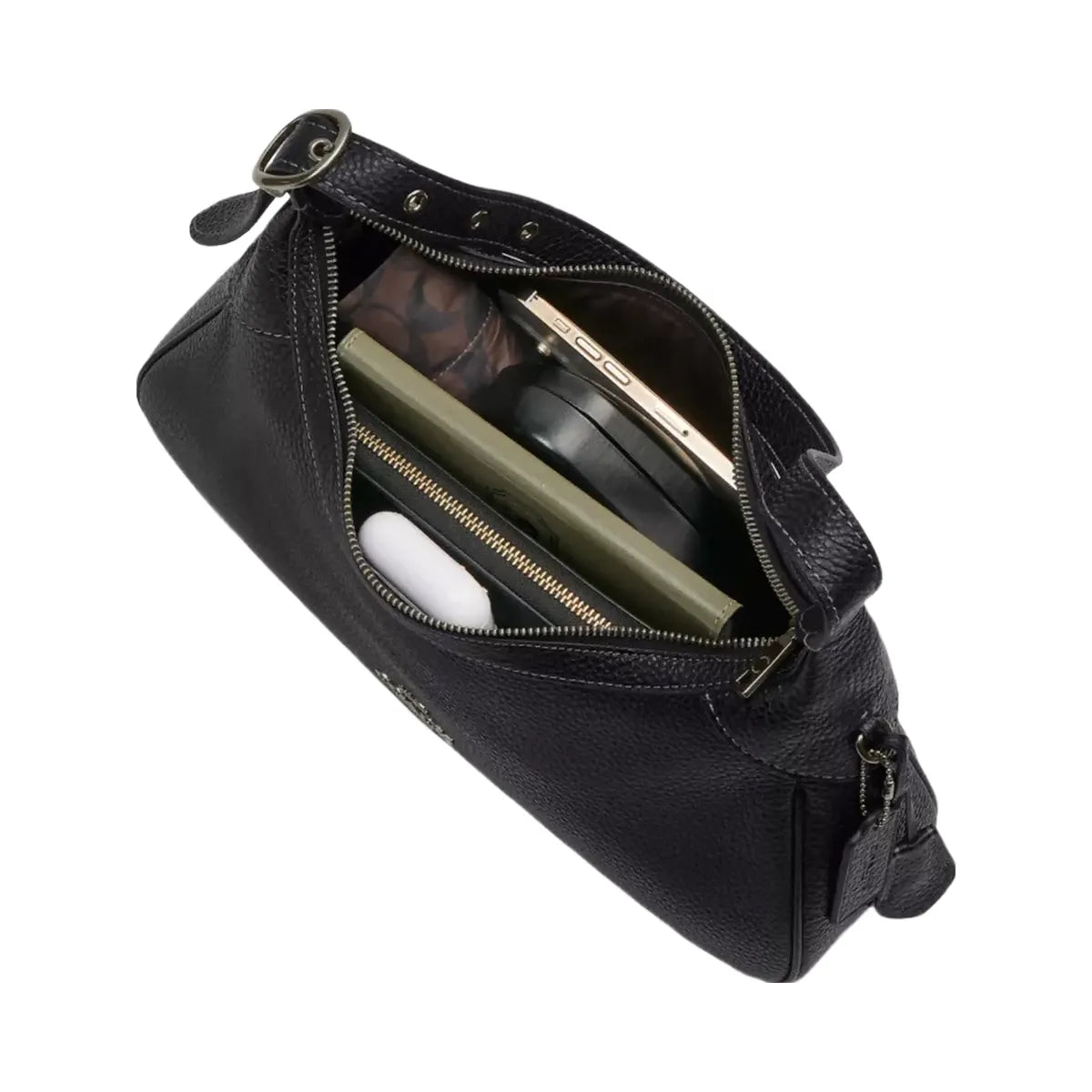 Coach Ella Small Shoulder Bag in Gunmetal Black