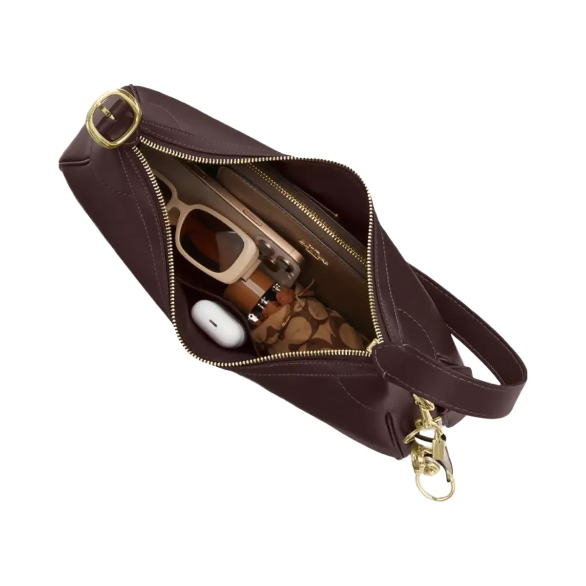 Coach Ella Small Shoulder Bag in Gold Espresso