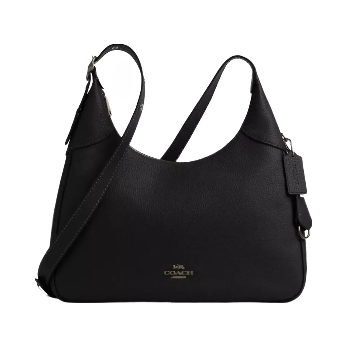 Coach Ella Shoulder Bag in Gunmetal Black