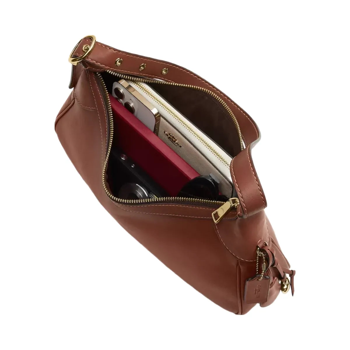 Coach Ella Small Shoulder Bag in Gold Redwood