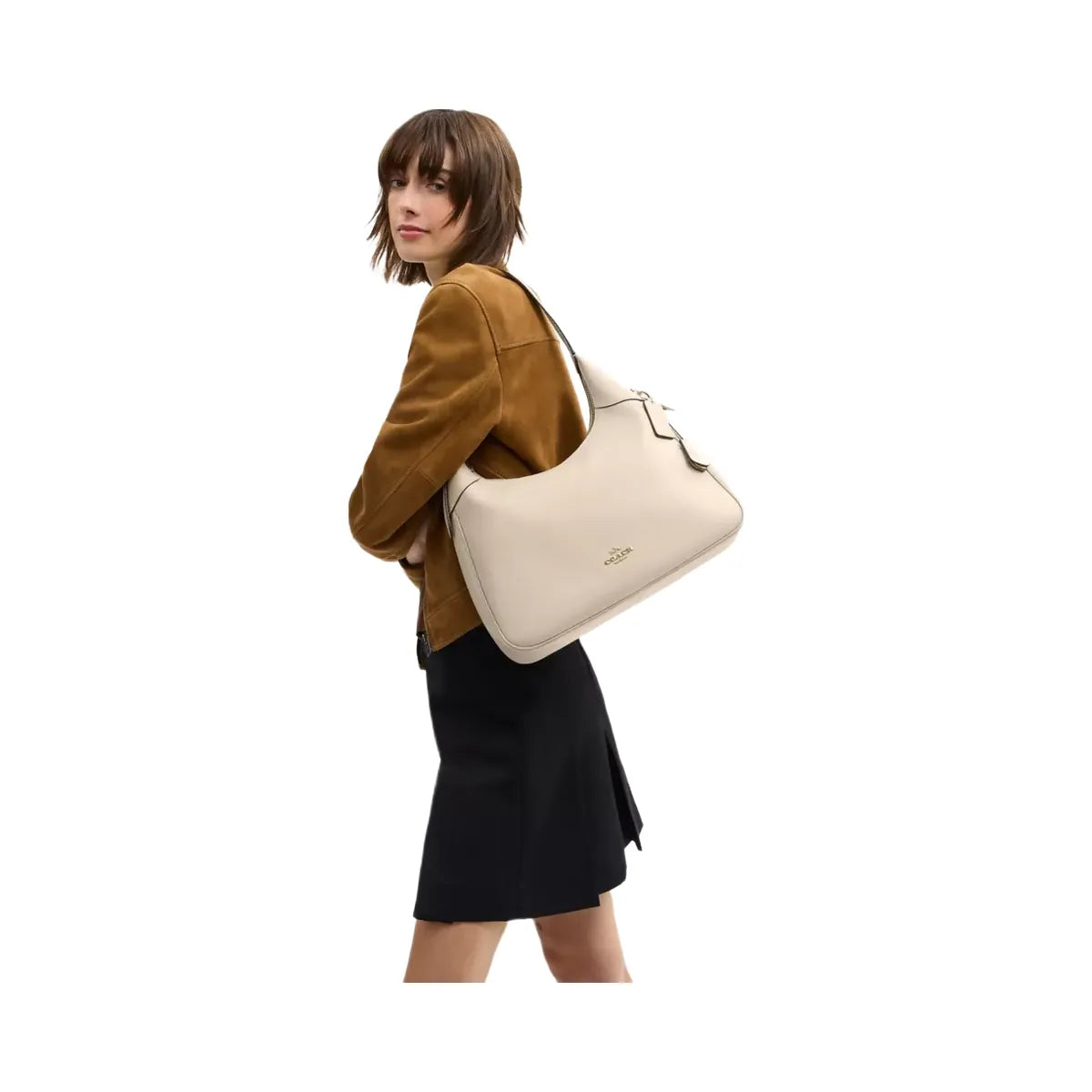 Coach Ella Shoulder Bag in Gold Oat